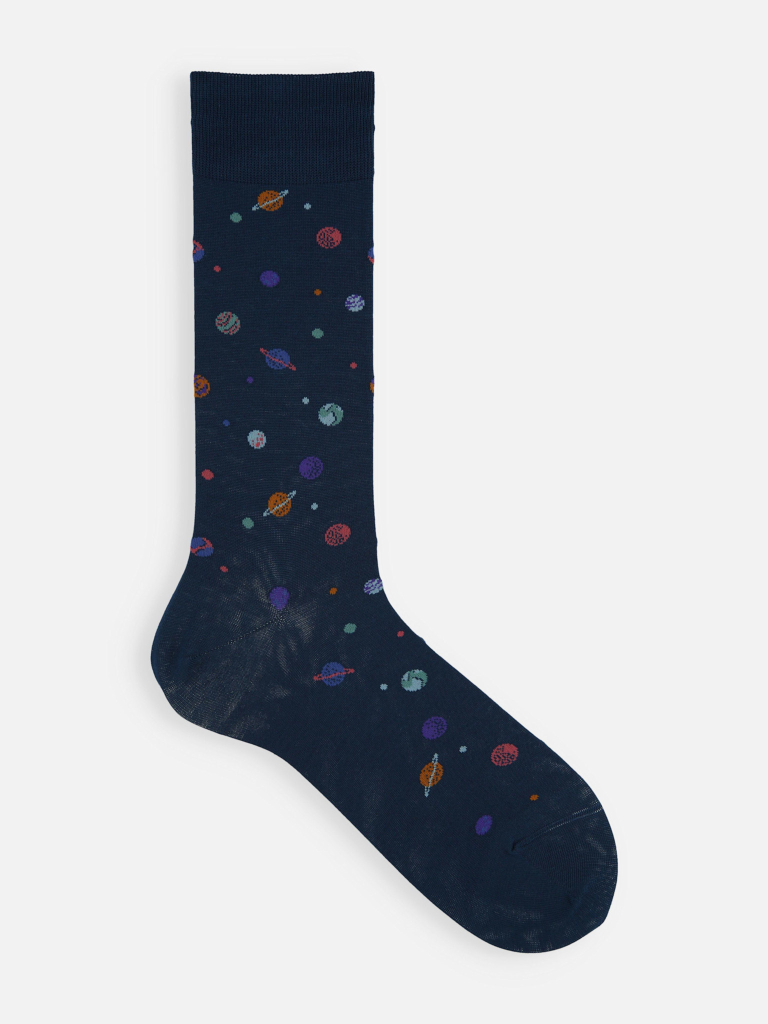 Calcetines hasta media pantorrilla con estampado planetario