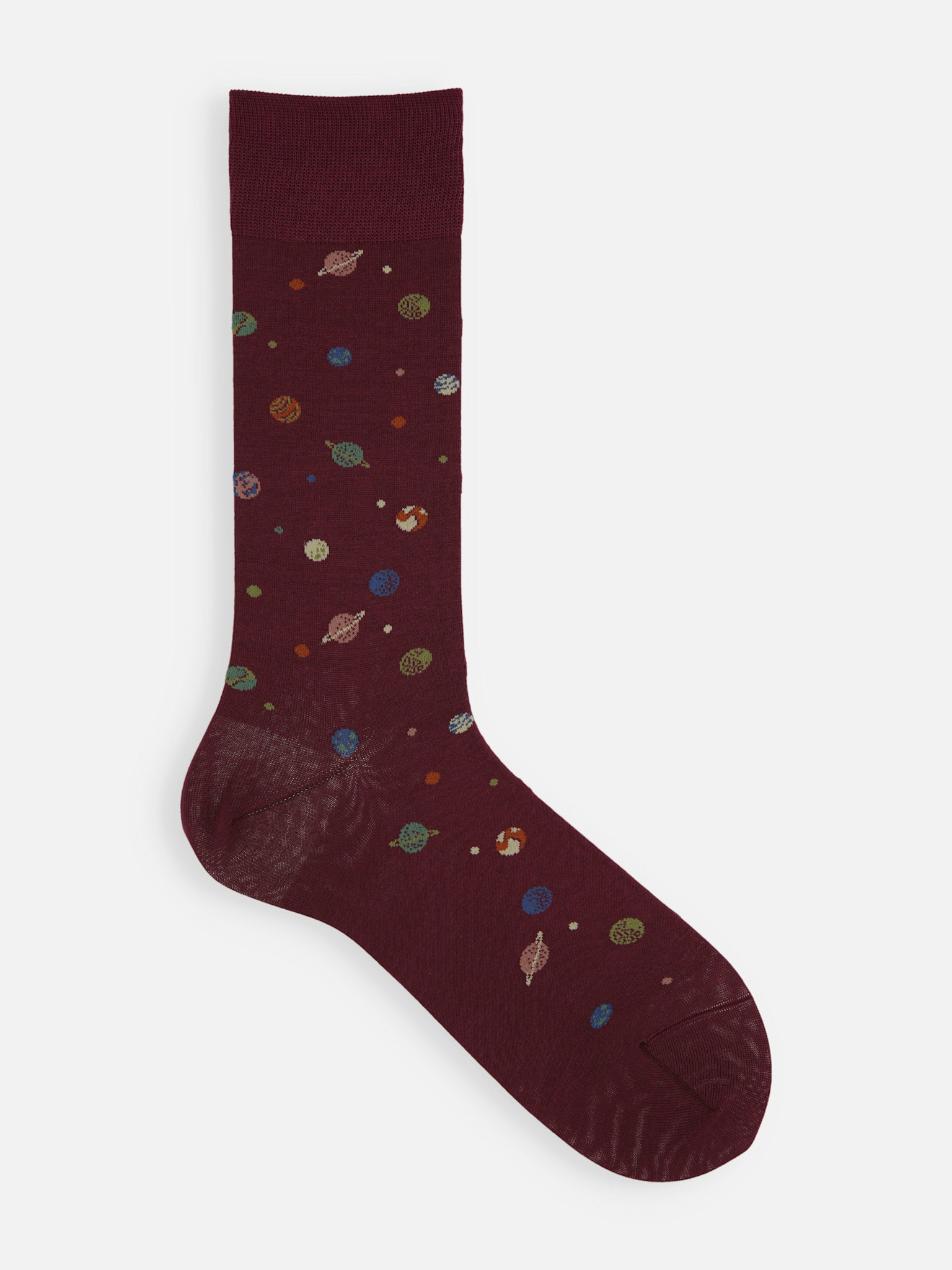 Calcetines hasta media pantorrilla con estampado planetario