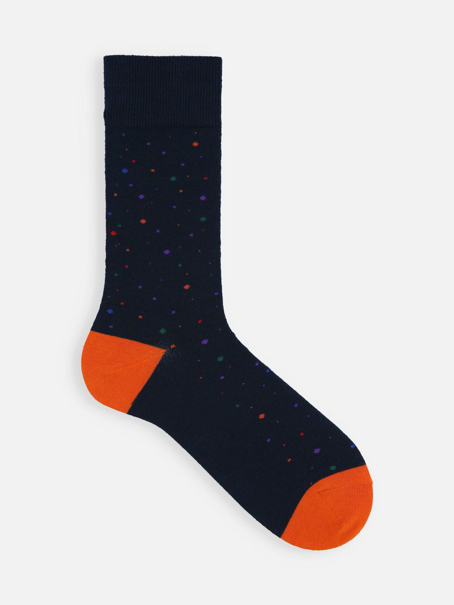 Willekeurige veelkleurige stippen mid-calf sokken