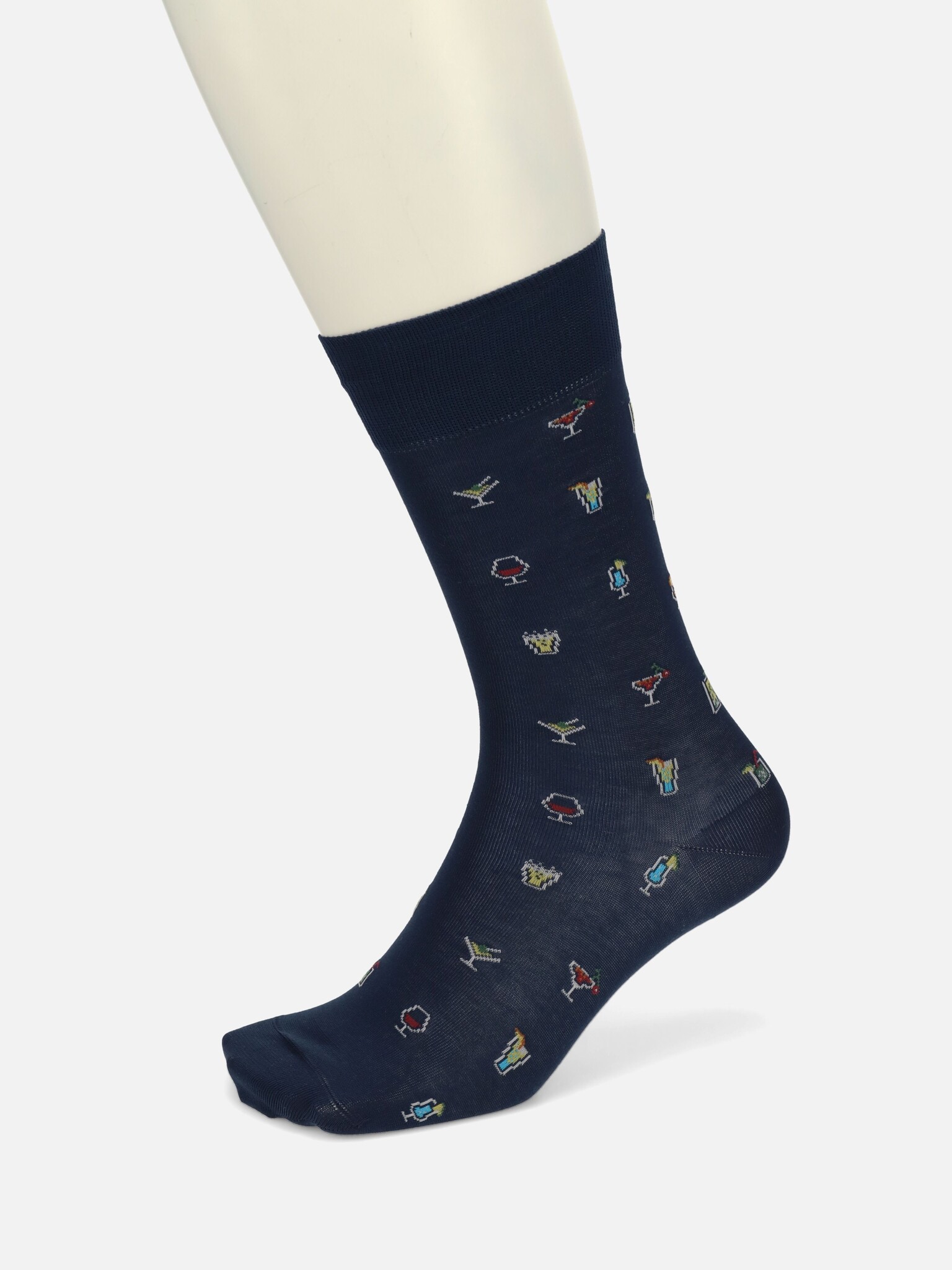Calcetines a media pantorrilla con estampado de cóctel