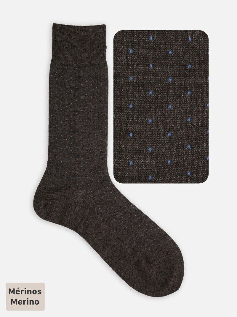 Merinowol Pindot Mid-Calf Sokken M