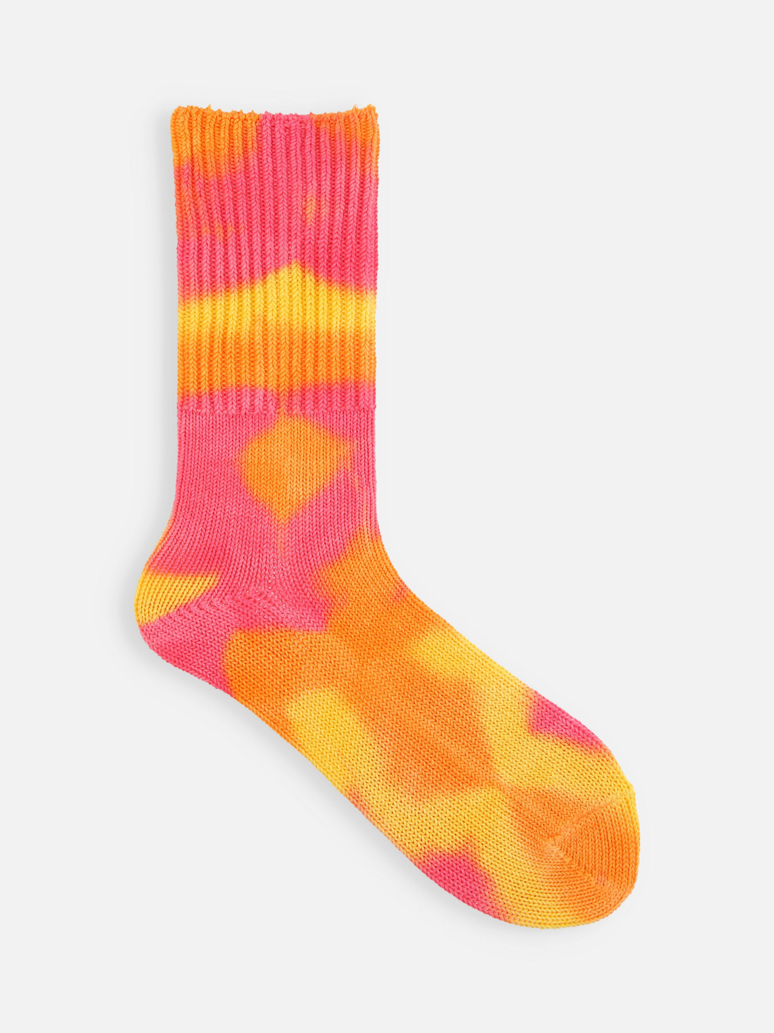 Mi-chaussette Tie & Dye côtelée