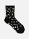 Niedrige Crew-Socken aus Wolle mit Dalmatinermuster