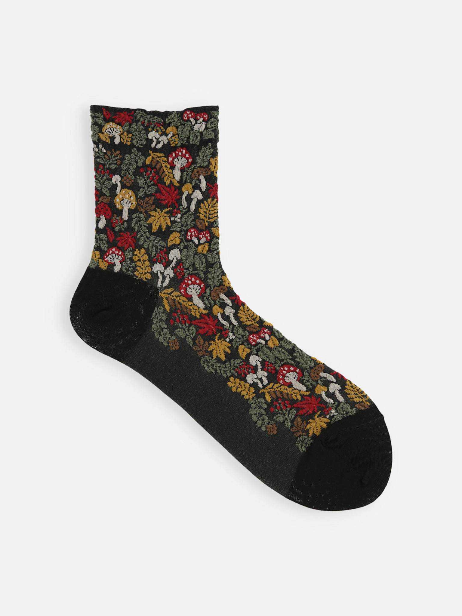 Herfstpaddestoelen lage sokken