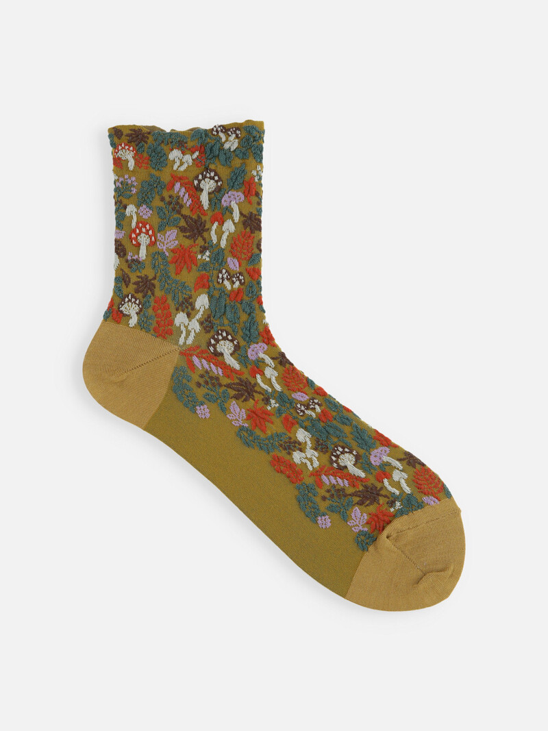 Herbstpilze Niedrige Crew-Socken