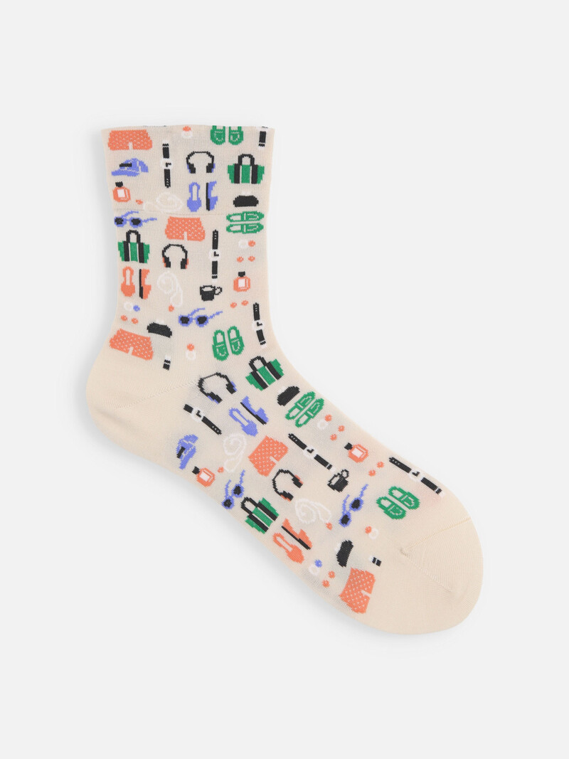 Socquette motif mes accessories
