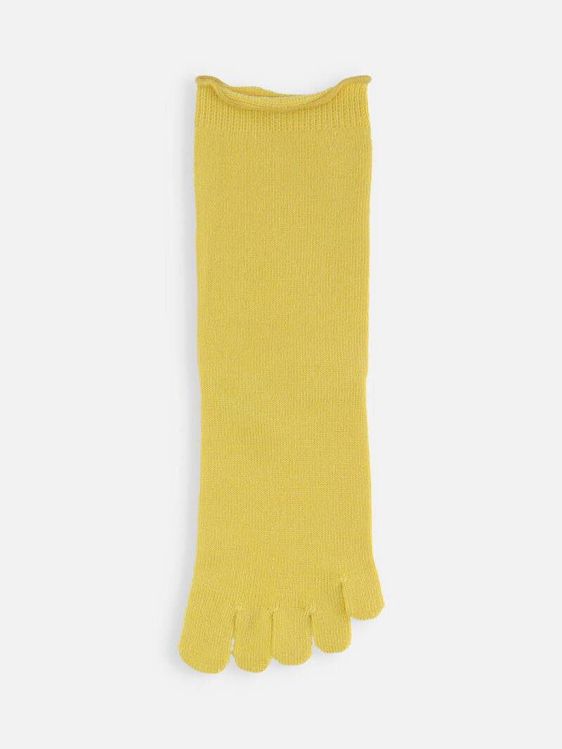 Meia Premium Fine Merino 5 Toe até a panturrilha
