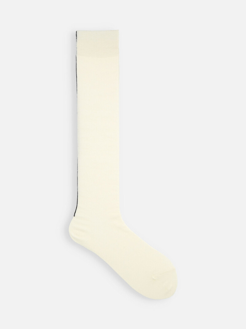 Chaussette haute laine Mérinos couture arrière