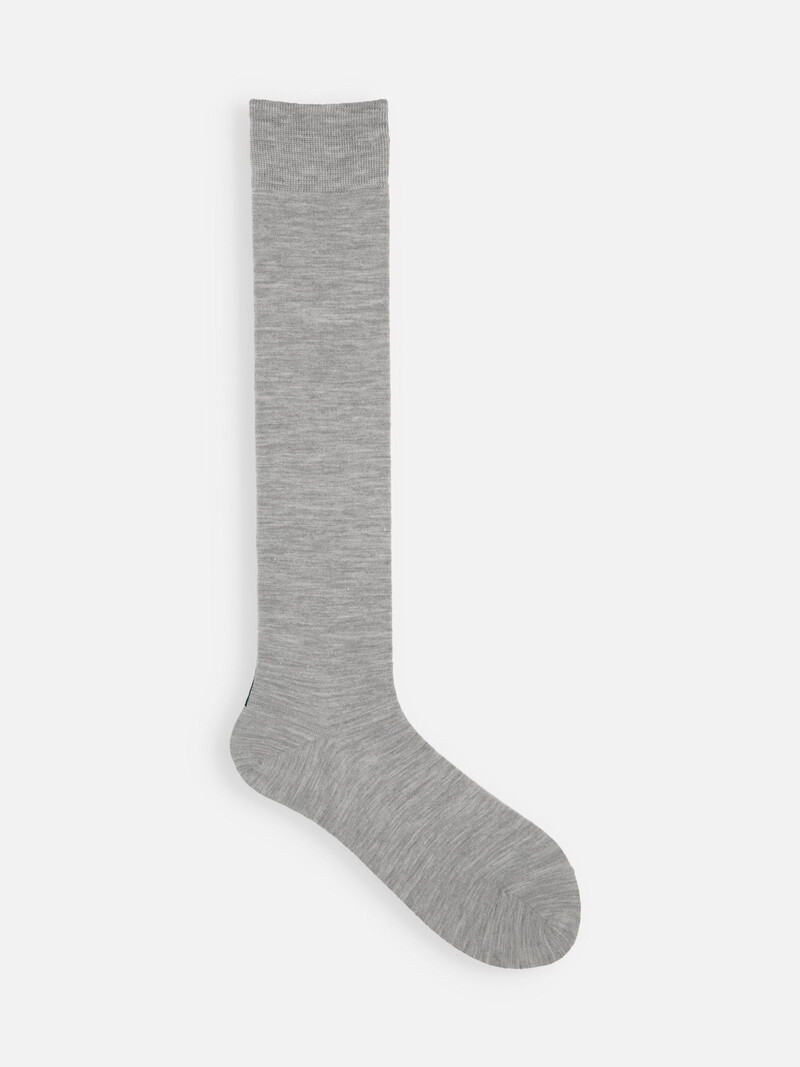 Chaussette haute laine Mérinos couture arrière