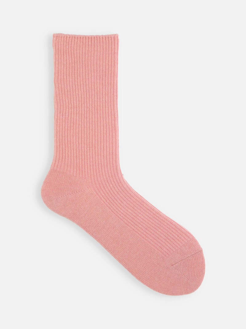 Mi-chaussette côtes 1x1 laine d'agneau premium 96N