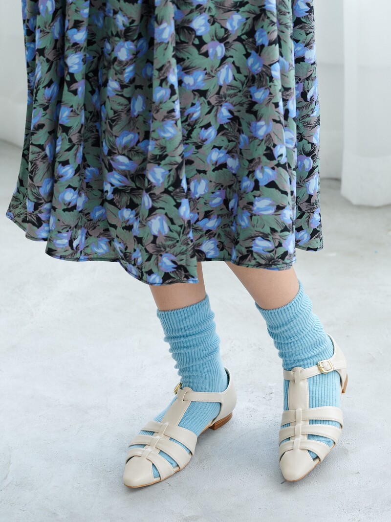 Mi-chaussette côtes 1x1 laine d'agneau premium 96N