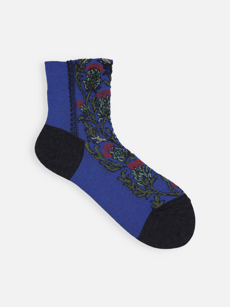 Wool Blend Art Nouveau Style Socks