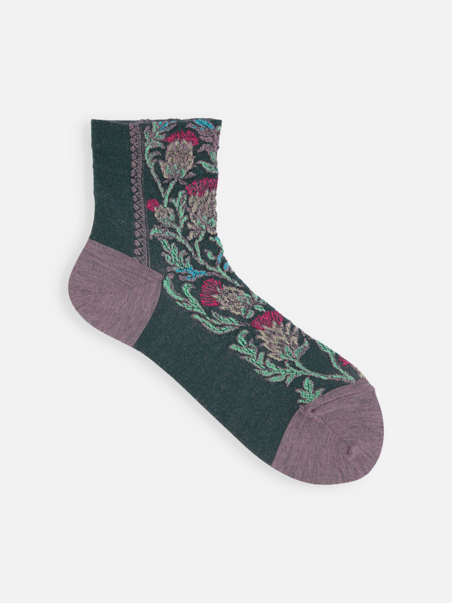 Socquette laine mix Art Nouveau