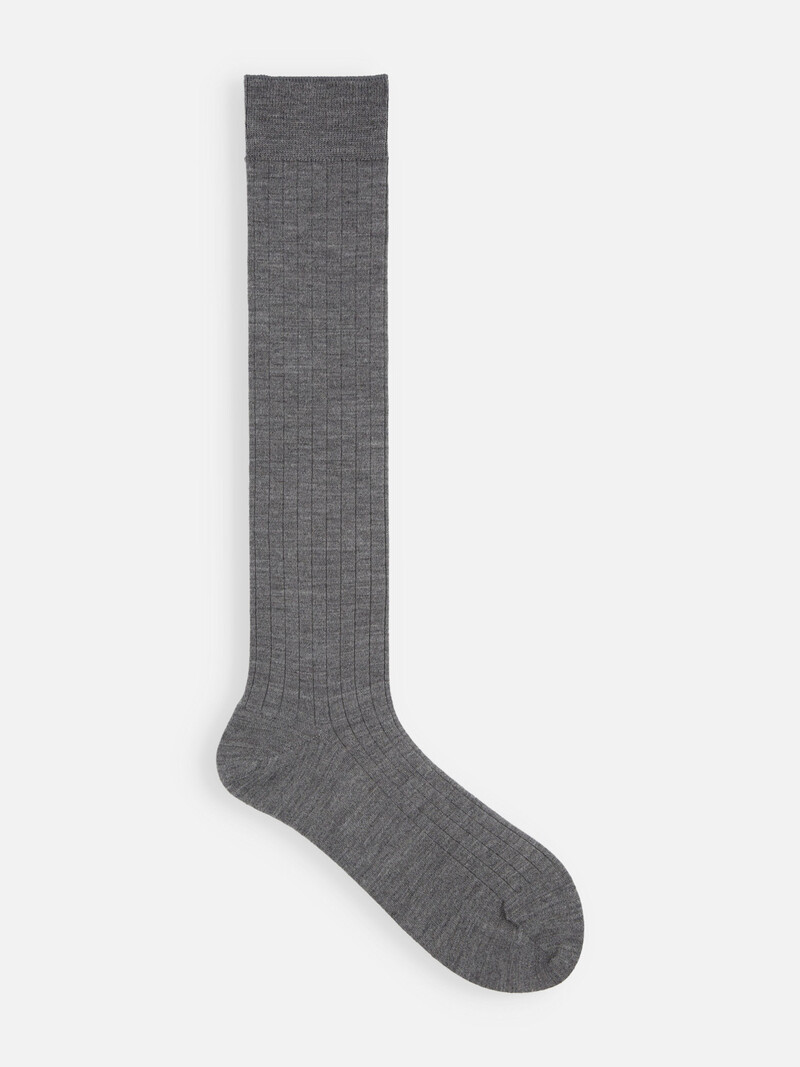 Premium Finest Merino Ribbed High Socks