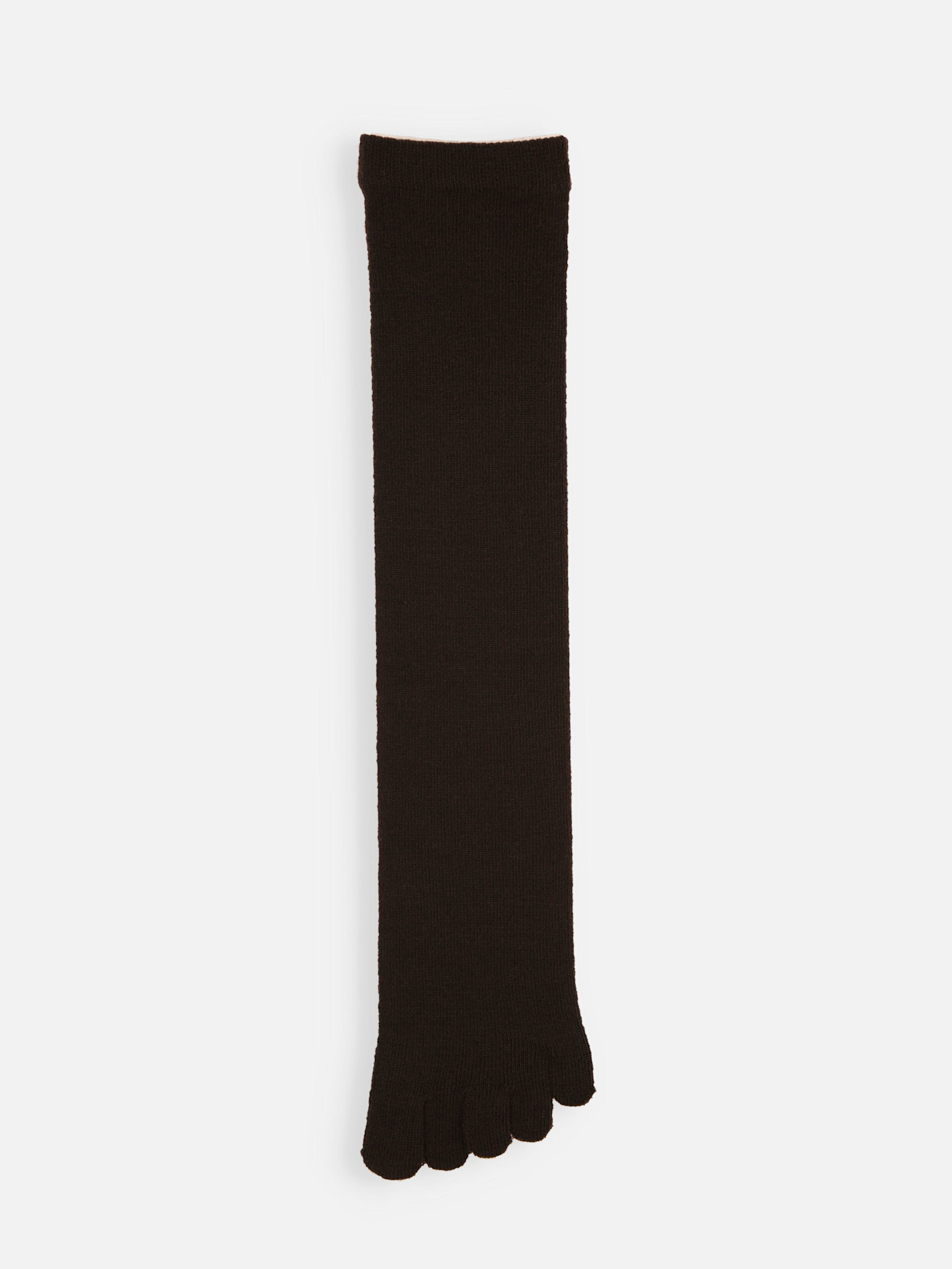 Calzino alto a 5 dita in lana merino fine premium