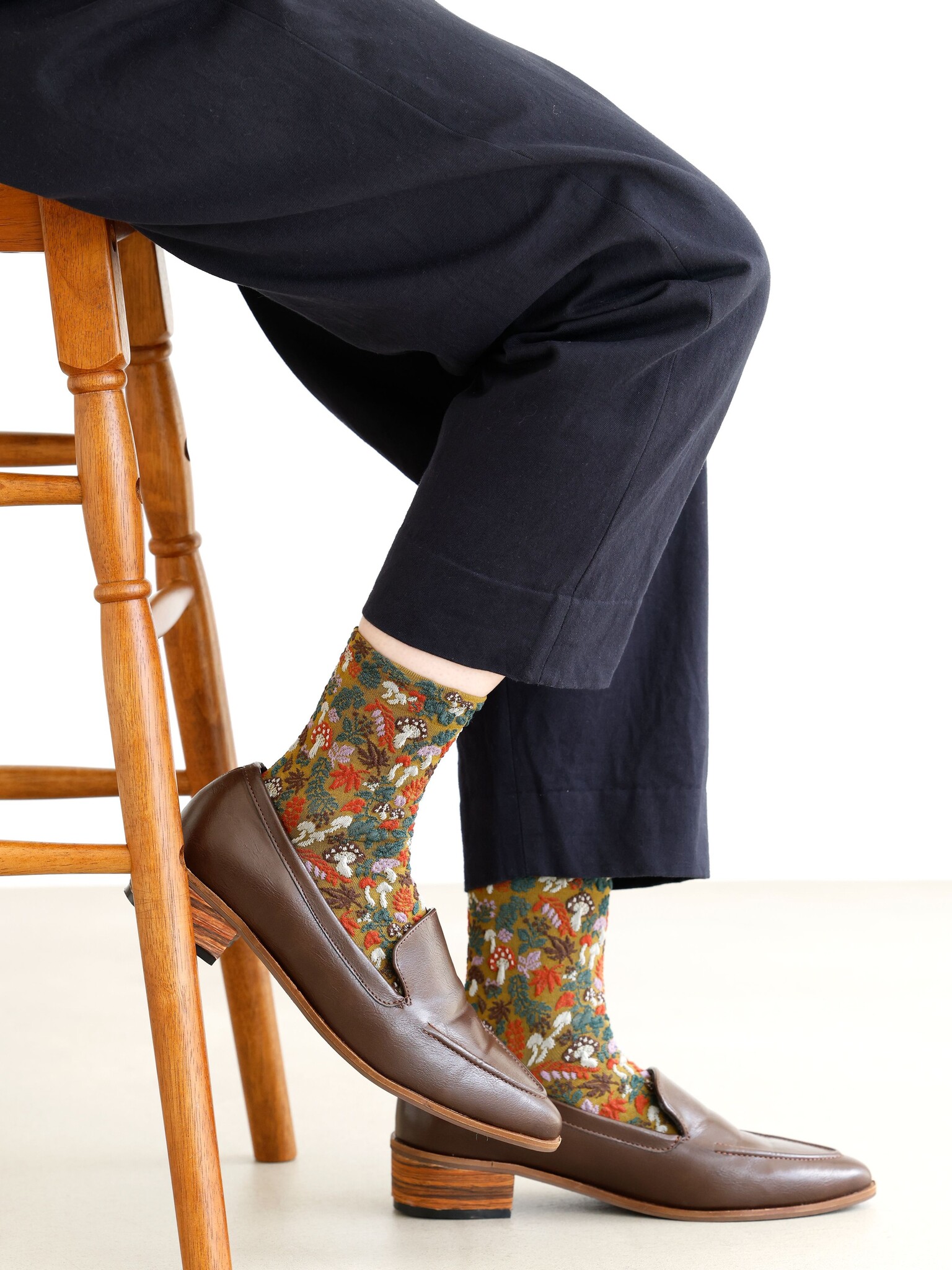 Herfstpaddestoelen lage sokken