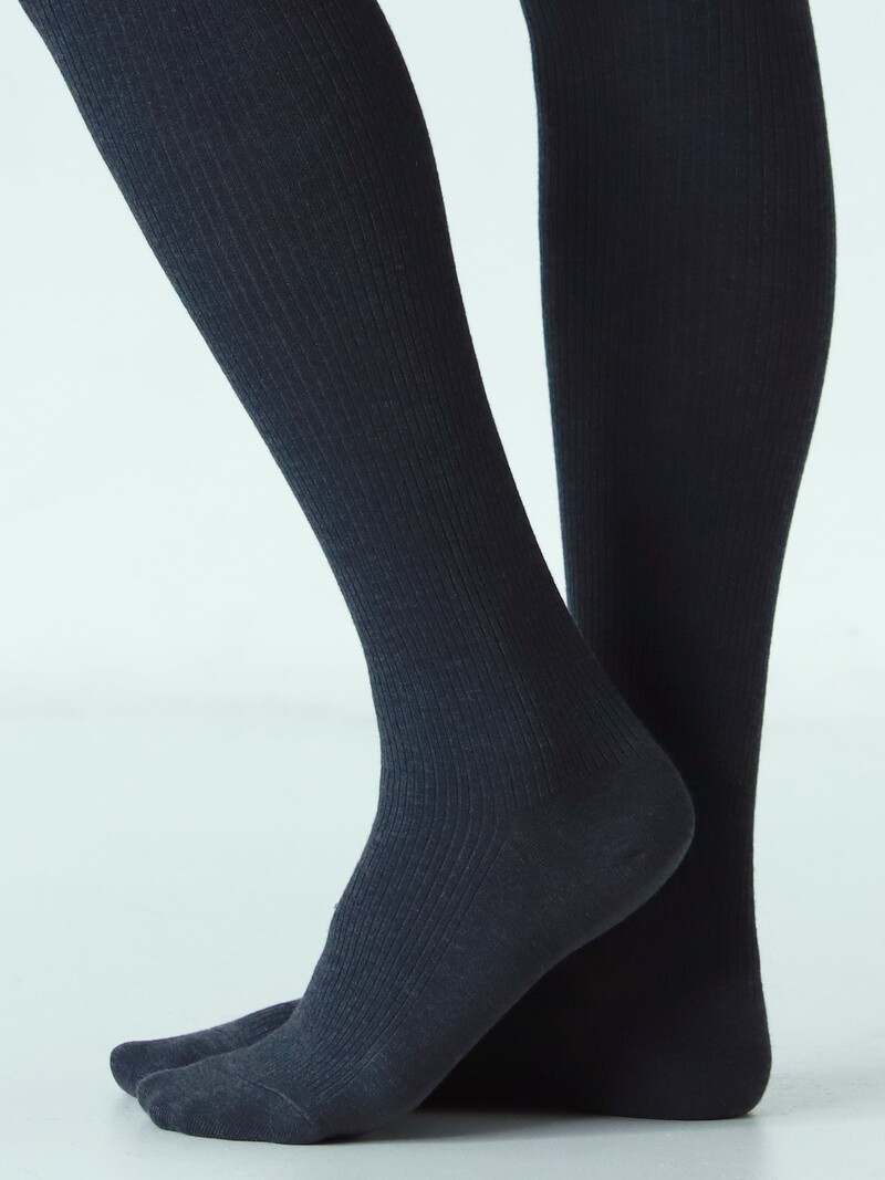 Collants canelados 3x1 em algodão 250D M