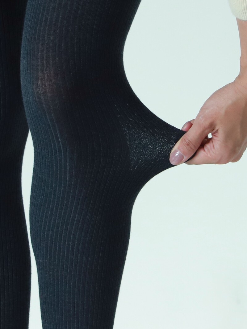 Collants canelados 3x1 em algodão 250D M