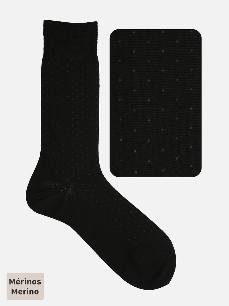 Merinowol Pindot Mid-Calf Sokken M