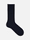 Mi-chaussette cachemire côtes 5x1 S
