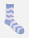 Wave Pattern Jacquard Crew Socks