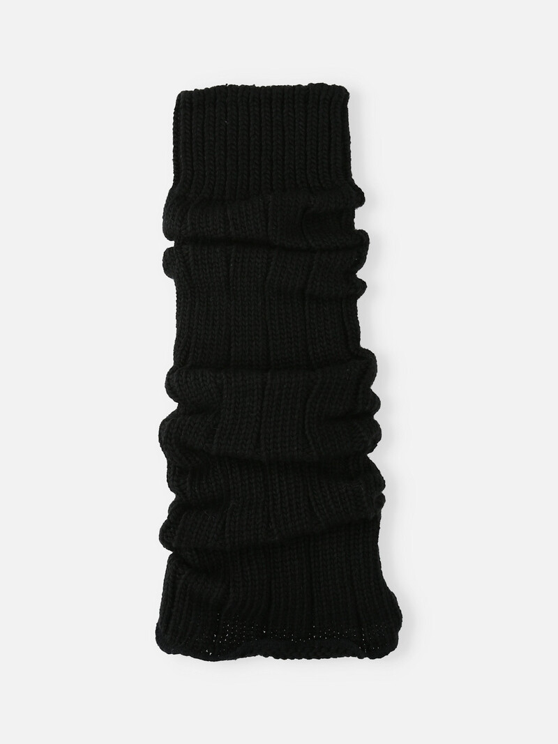 Breite, gerippte, lockere Beinstulpen, 45 cm