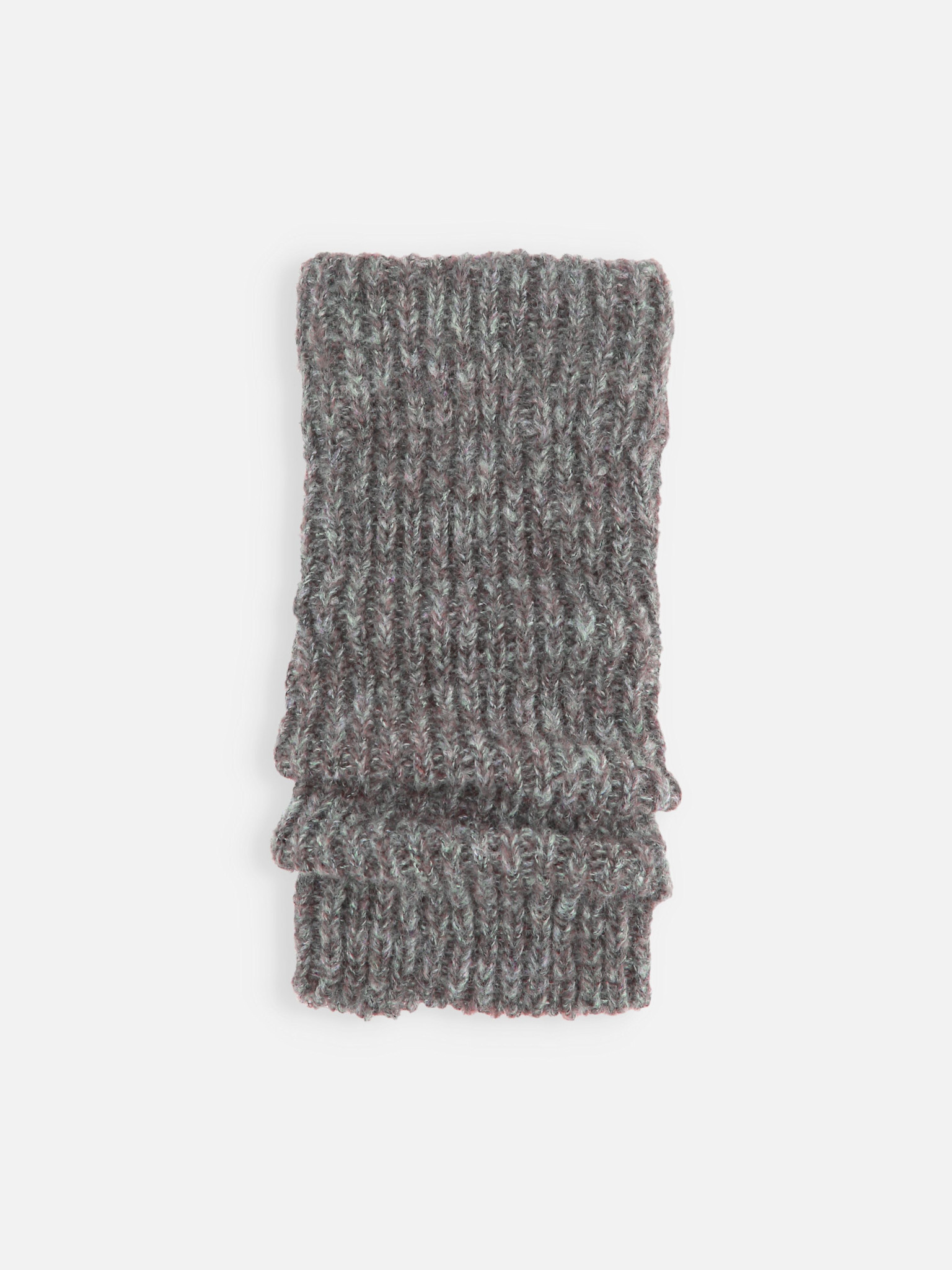 Aquecedor de pernas canelado de 22 cm com 2 vias e mescla