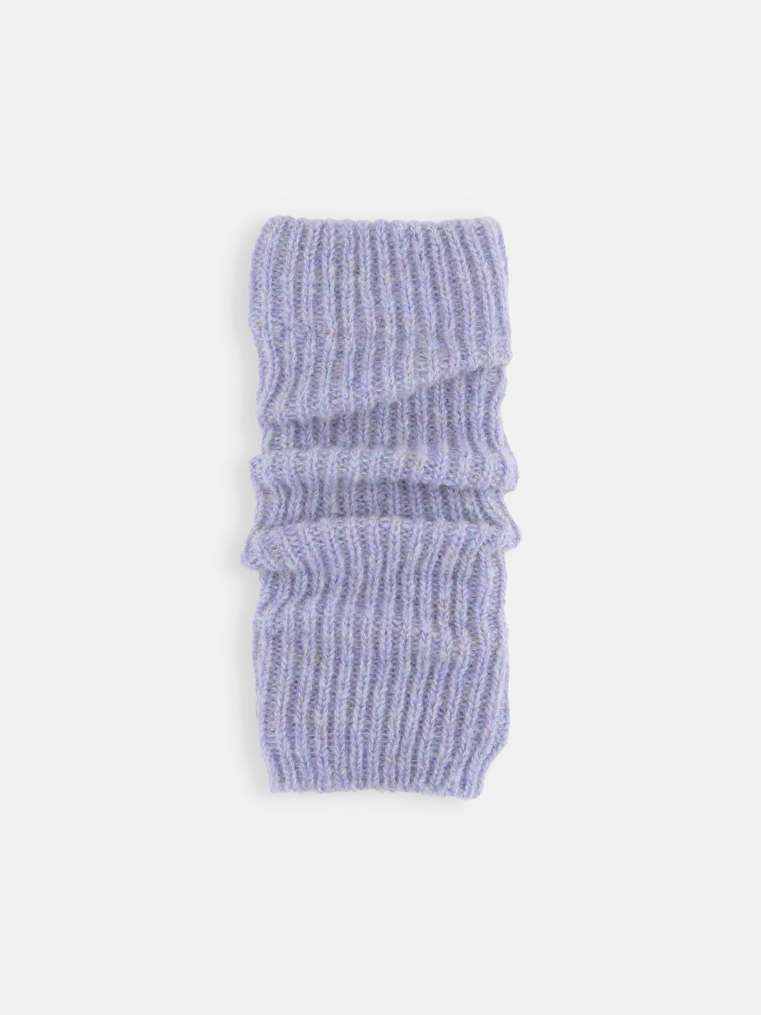 Aquecedor de pernas canelado de 22 cm com 2 vias e mescla