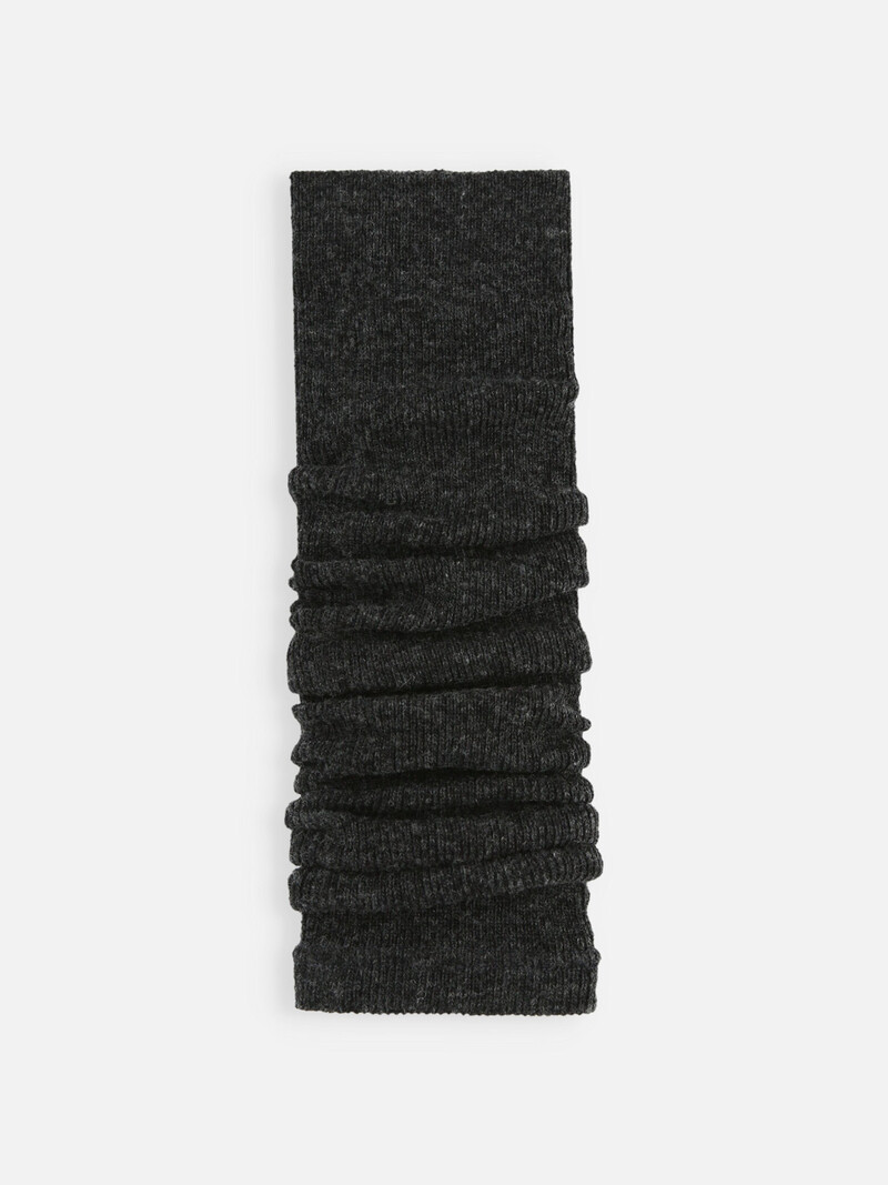 Wool Blend Fine Rib Legwarmers 54cm