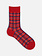Mi-chaussette carreaux colorés