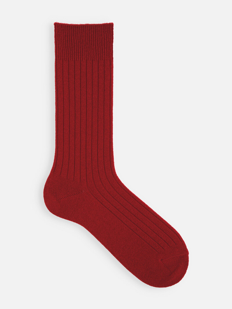 Kaschmir Rippsocken L
