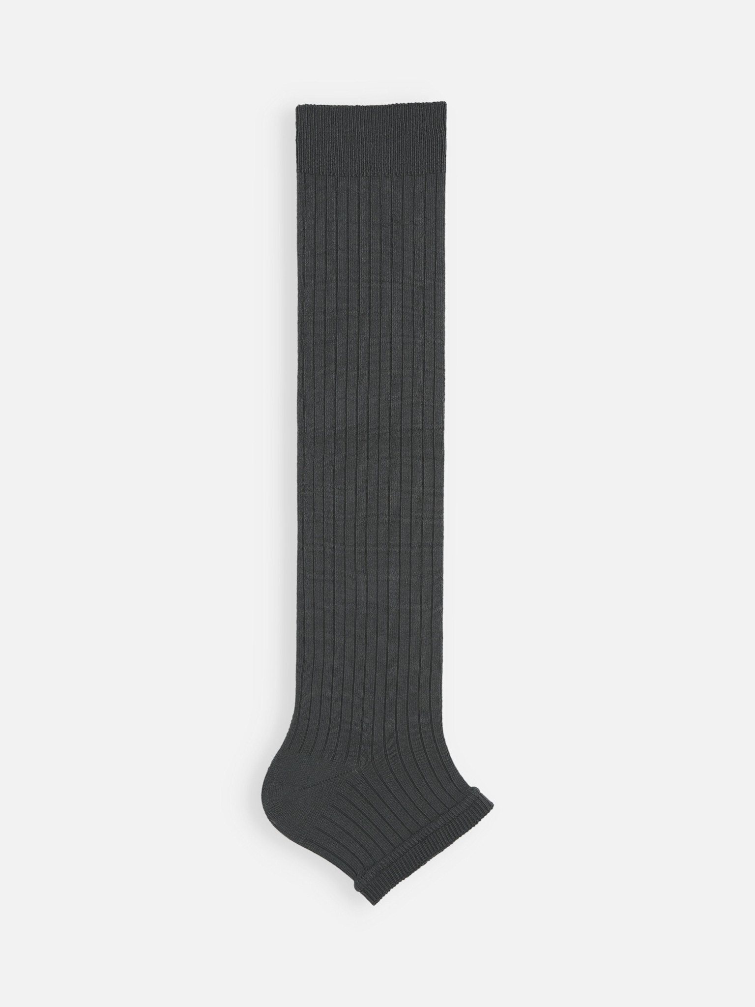 Calcetín alto sin puntera acanalado