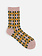 Wool Blend Modern Check Crew Socks