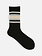 Mi-chaussette rayure bicolore duveteuse