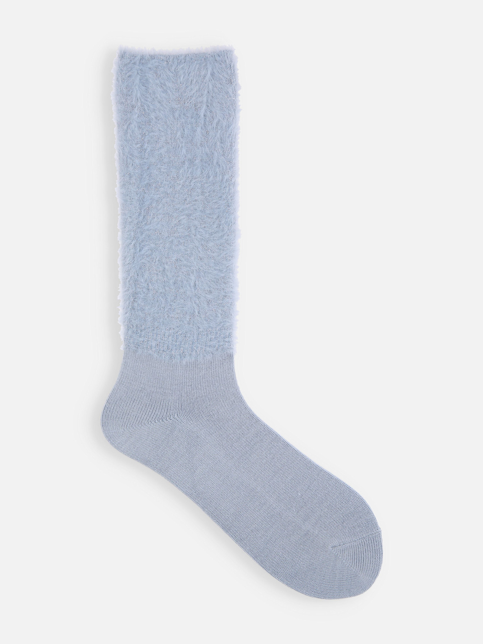 3/4-hohe Socken aus Nerzveloursgarn