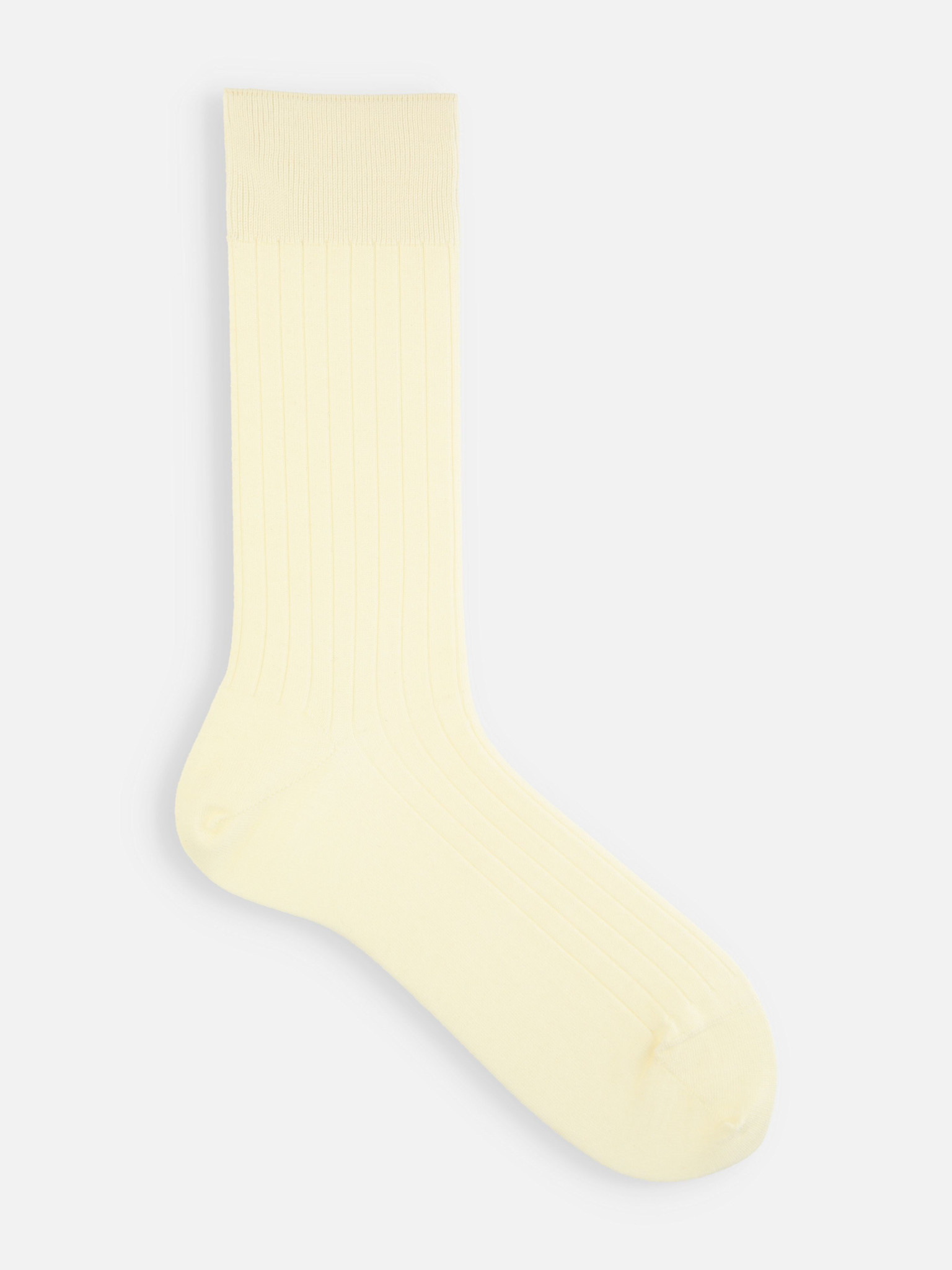 Mi-chaussette laine Mérinos Super 120's côtes M