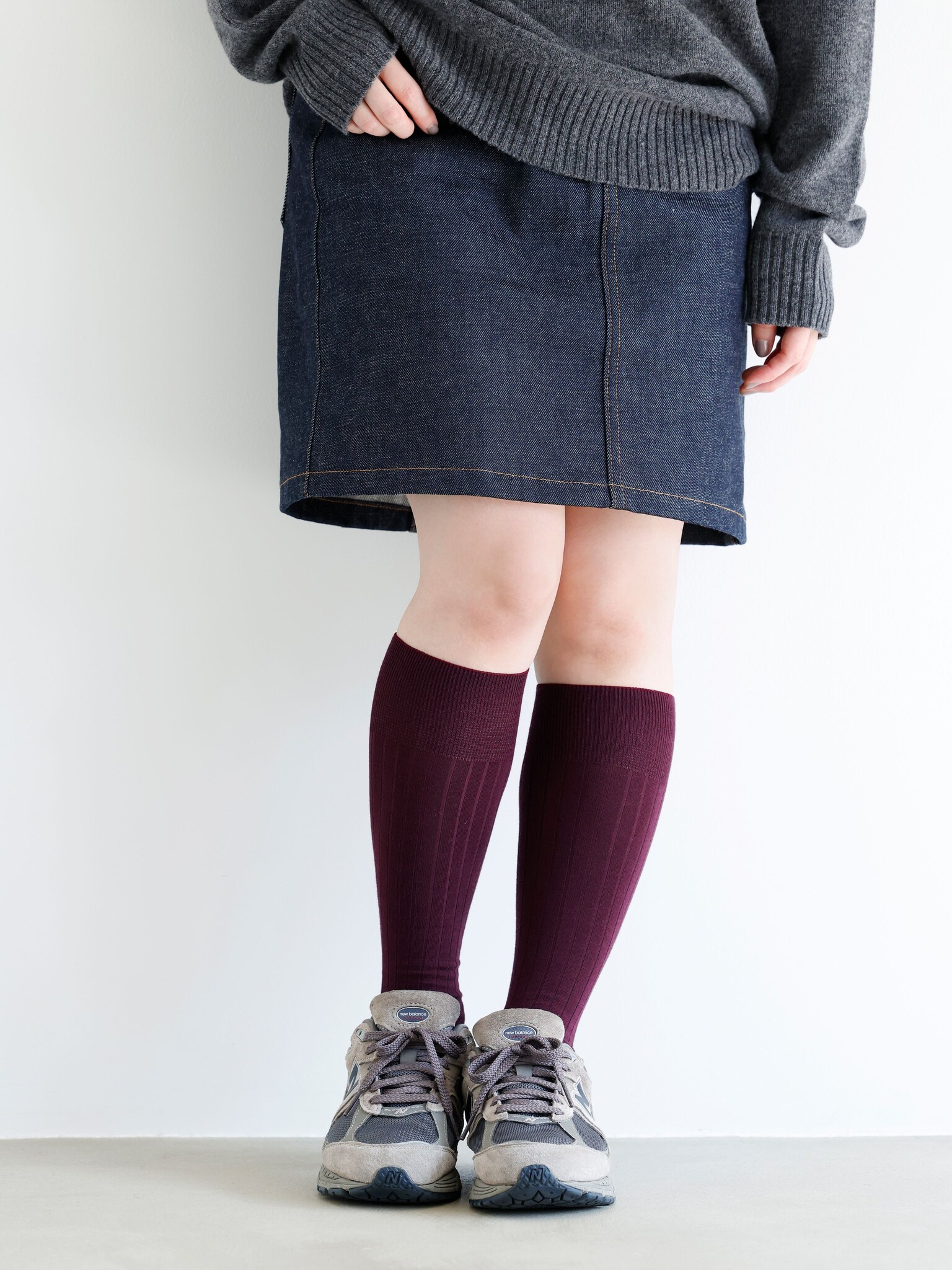 Sokken met gladde ribbels van rayonmix