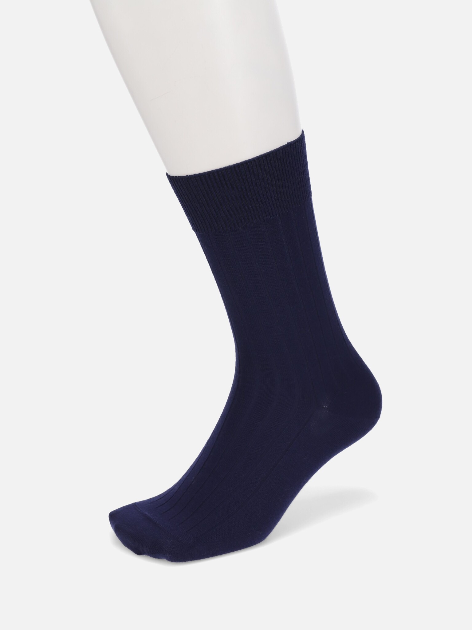 Mi-chaussette laine Mérinos Super 120's côtes M