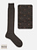 Merino Wool Pindot Knee High Socks M