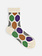 Colourful Coin Dots Jacquard Low Crew Socks