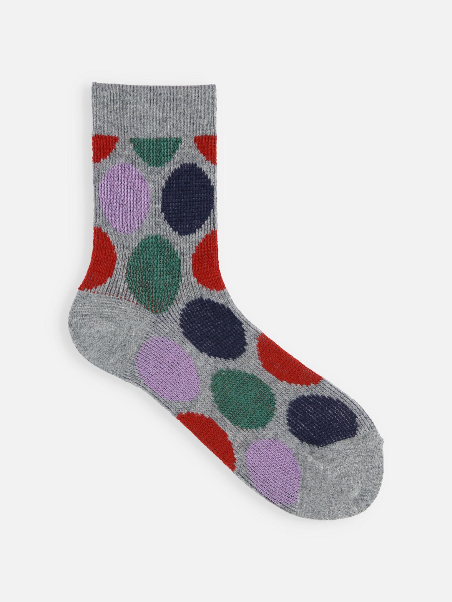 Kleurrijke muntstippen jacquard lage sokken