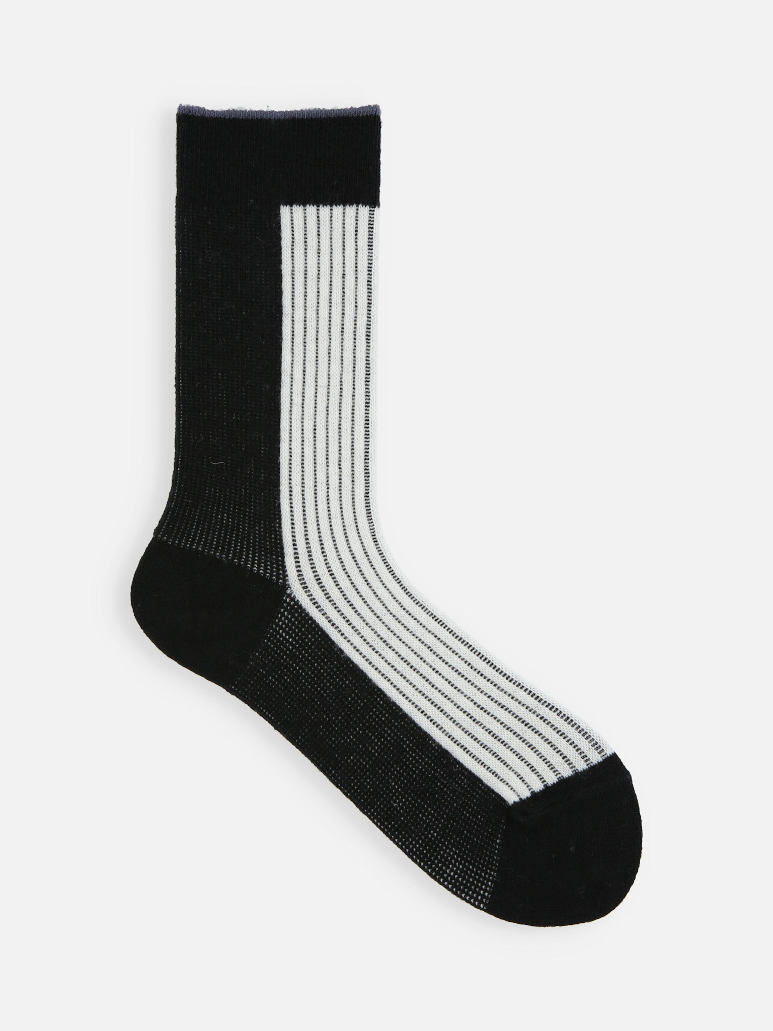 Merino Bicolore Rippsocken S