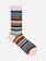 Merino Mixed Jacquard Stripe Crew Socks