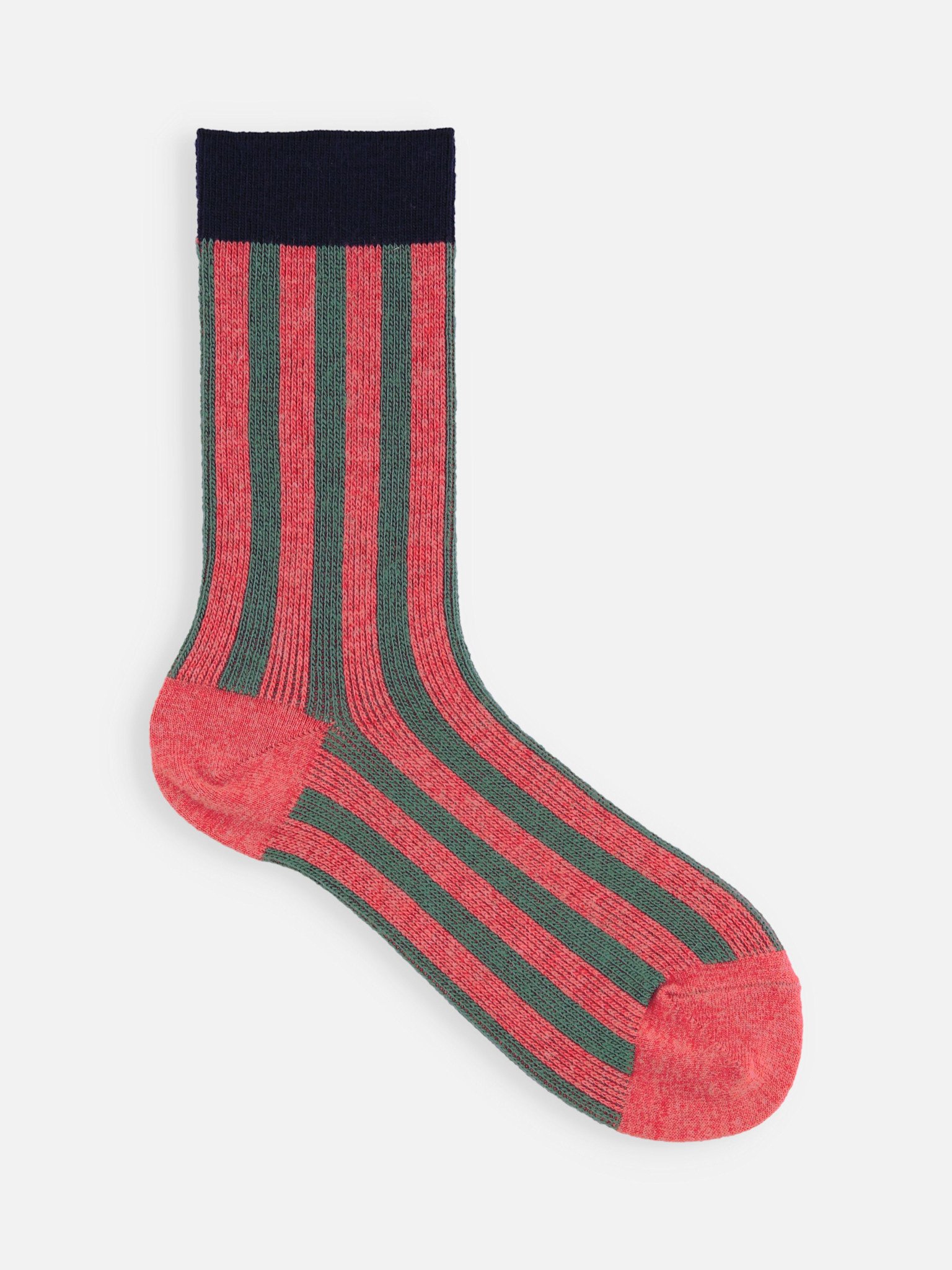 Kleurrijke brede jacquardsokken met strepen