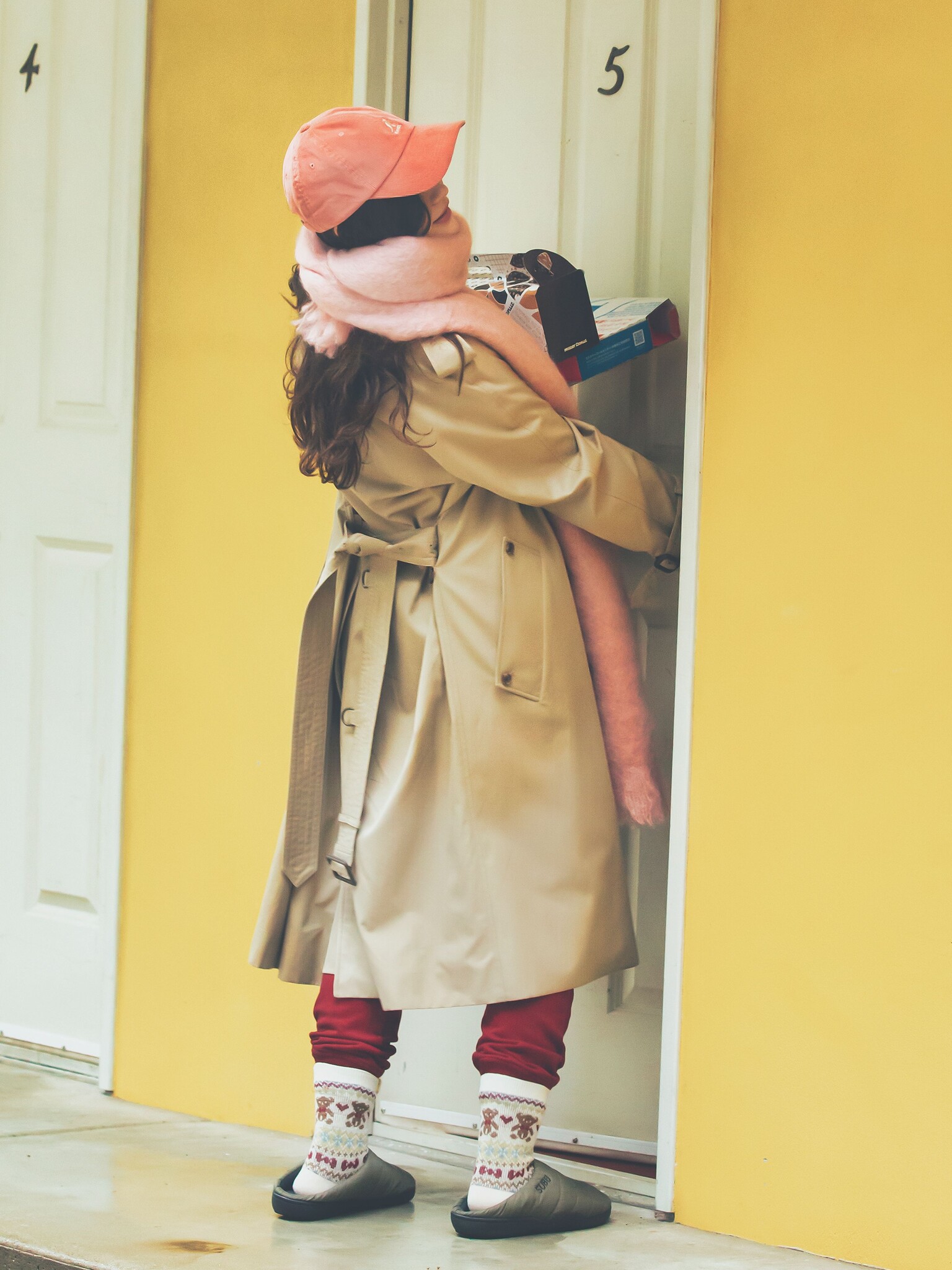 Wolmix Jacquard Bear Crew Sokken