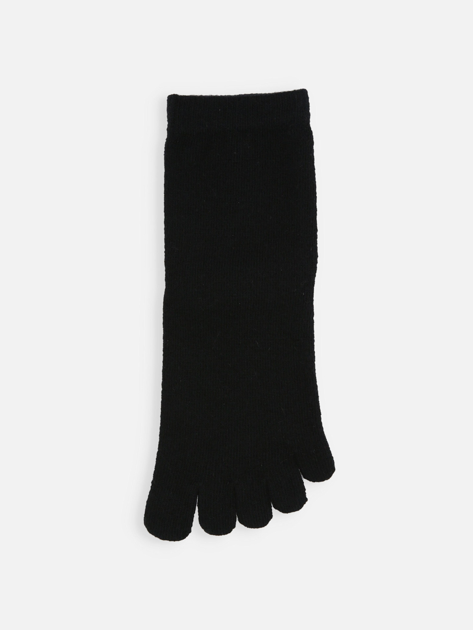 Merinowol effen lage ronde teensokken