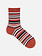 Multi Stripe Rib Crew Socks M
