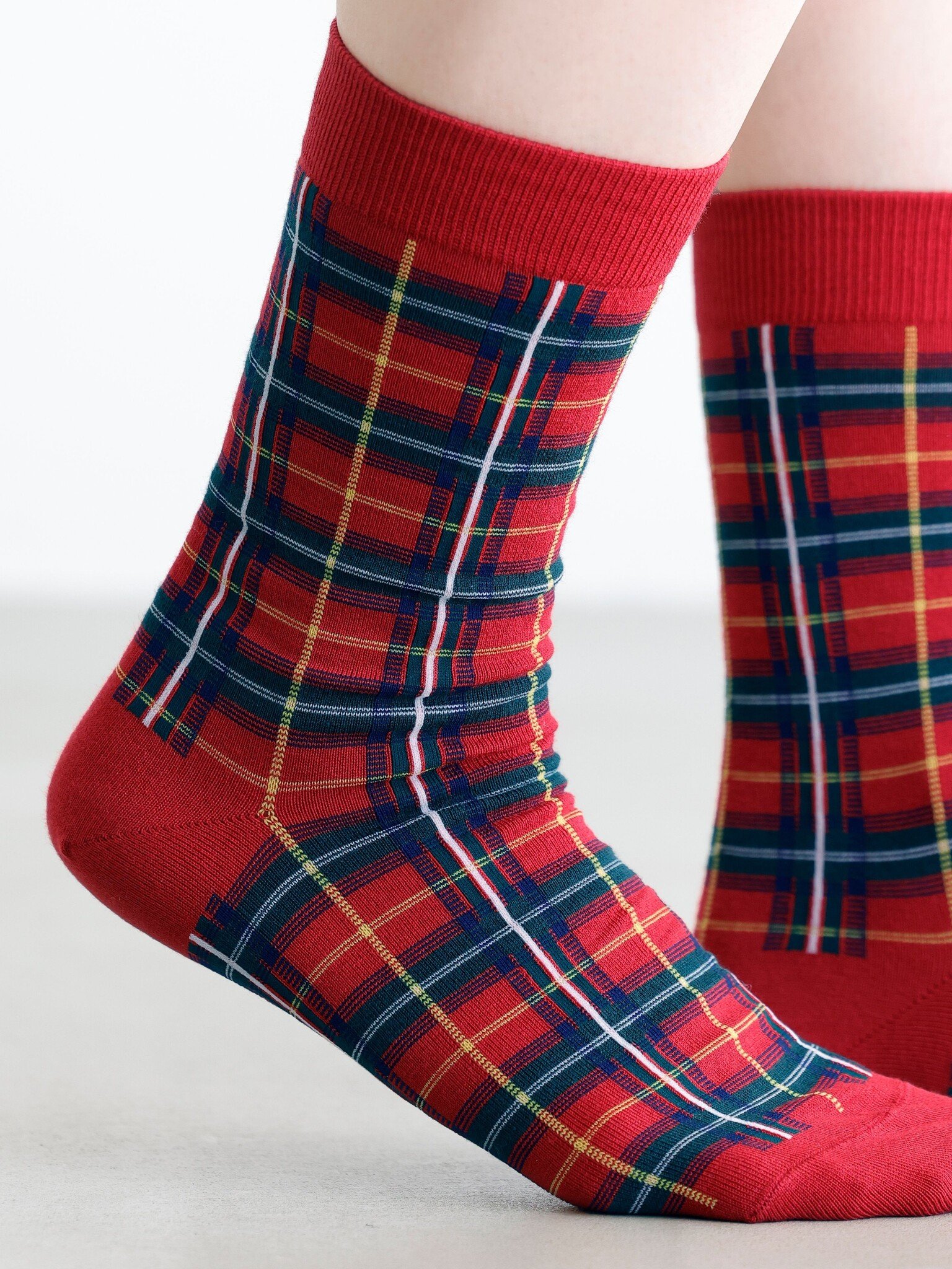 Tartan Check Crew Sokken