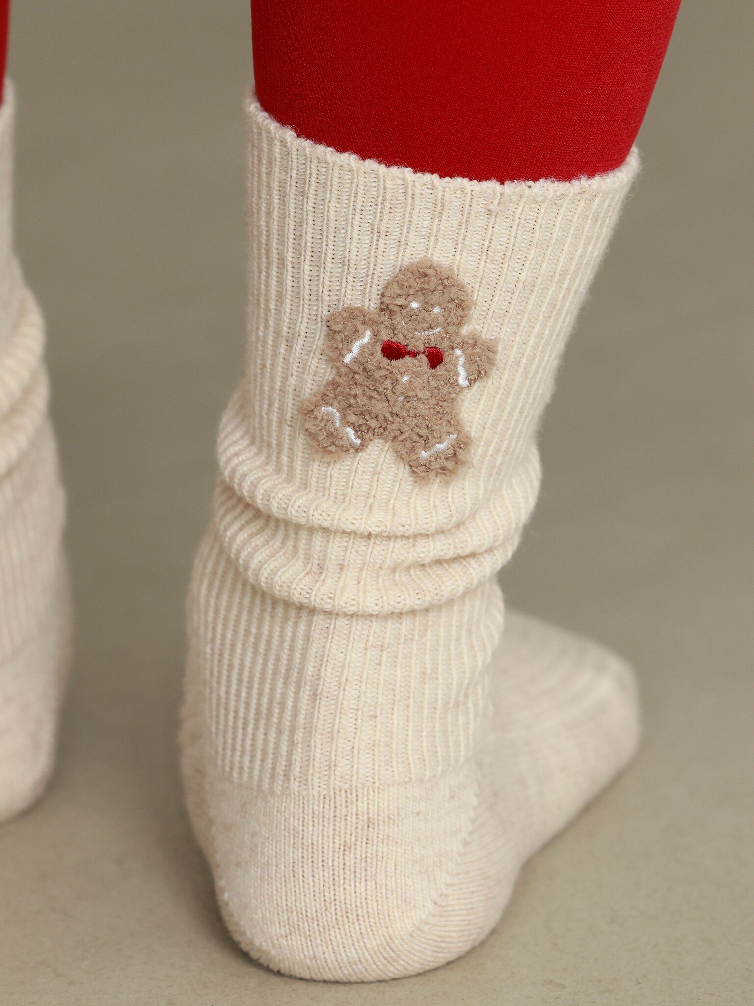 Wolmix Sneeuwpop Patche Crew Sokken