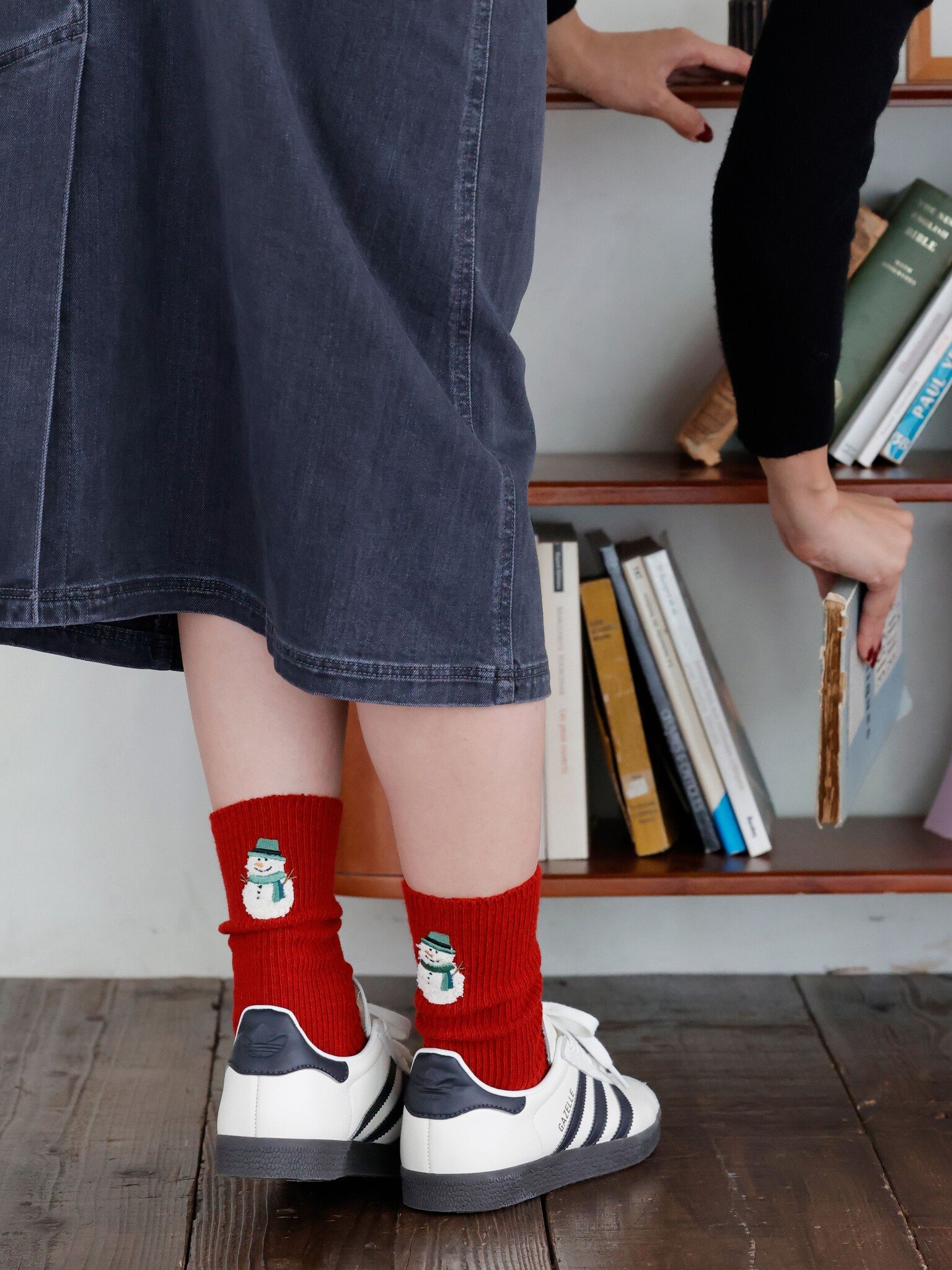 Wolmix Sneeuwpop Patche Crew Sokken